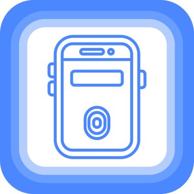 Akıllı telefon simgesinin vektör illüstrasyonu