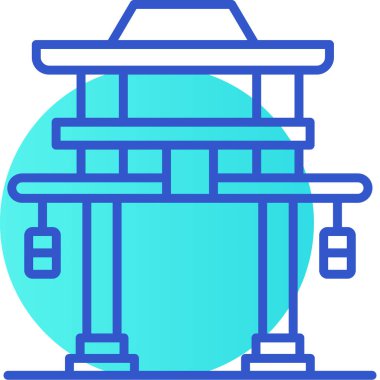 fener ağ simgesi basit illüstrasyon