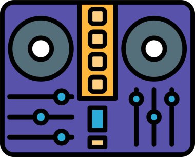 Müzik. Web simgesi basit illüstrasyon