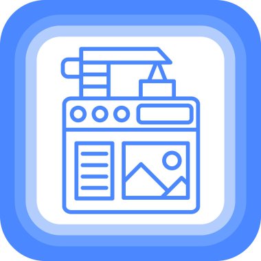 seo modern simgesinin vektör illüstrasyonu