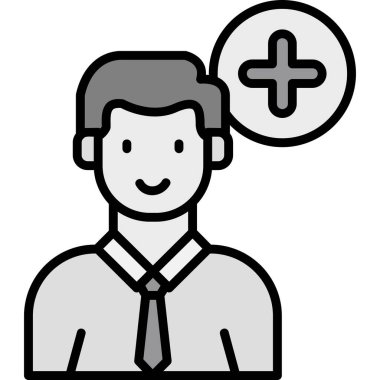 iş adamı simgesi vektör illüstrasyonu