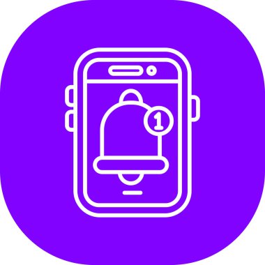 vektör akıllı telefon simgesi, basit vektör illüstrasyonu