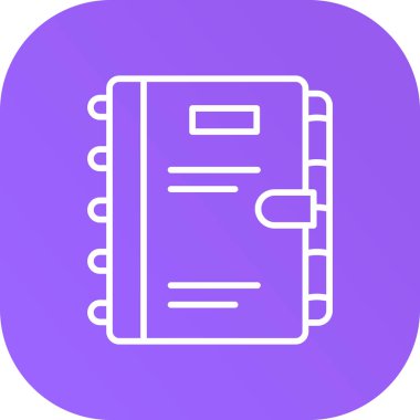 Kitap. Web simgesi basit illüstrasyon