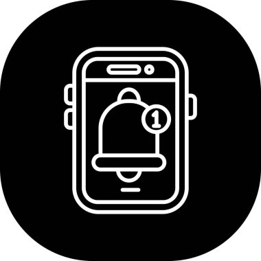 Notification  icon, vector illustration simple design