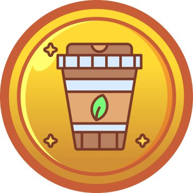 kahve fincanı ikonu vektör illüstrasyonu