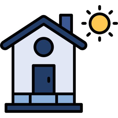 ev simgesi vektör illüstrasyonu