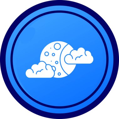 Bulut. Web simgesi basit illüstrasyon