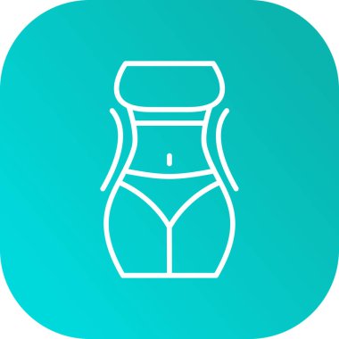 Bir mayo simgesinin vektör illüstrasyonu