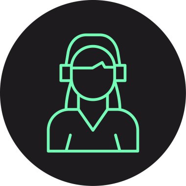 Vektör Avatar Simgesi illüstrasyonu