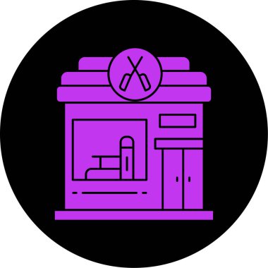 Bir ev simgesinin vektör illüstrasyonu