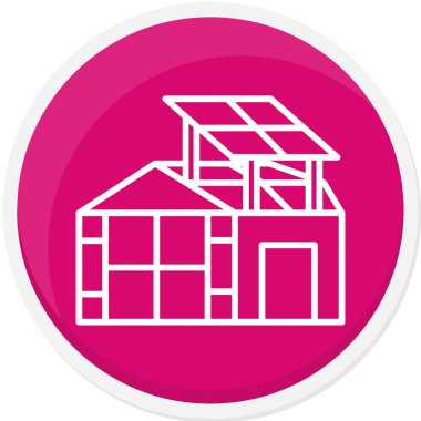 Ev ikonu. vektör illüstrasyonu