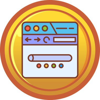 seo modern simgesinin vektör illüstrasyonu