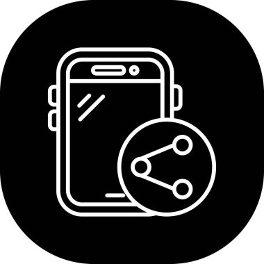 Vektör akıllı telefon simgesi illüstrasyonu