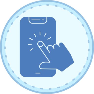 akıllı telefon simgesi vektör illüstrasyonu