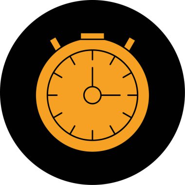 Alarm saat simgesi modayla izole edilmiş arkaplan