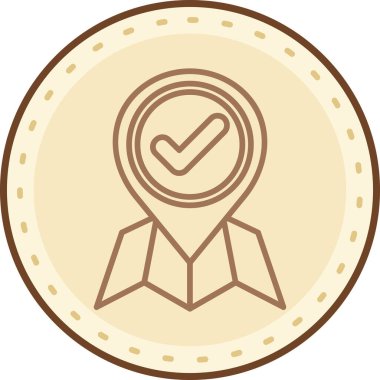 Rozet vektör simgesi tasarımı