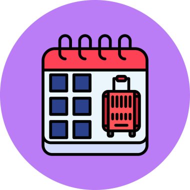 Alışveriş takvimi. Basit resimleme