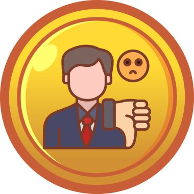 Para simgesine sahip iş adamı