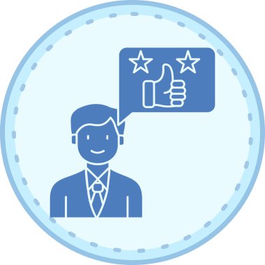 derecelendirme geribildirim simgesi vektör çizimi