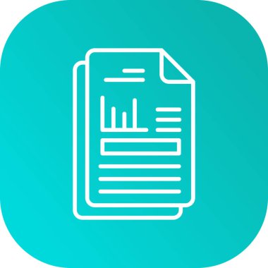 soyut arkaplanda izole edilmiş belge simgesi, vektör illüstrasyonu