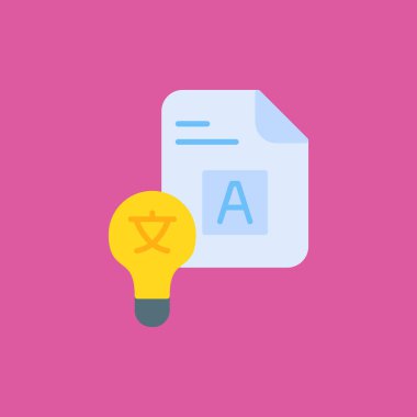 Bir anket simgesinin vektör düz çizimi