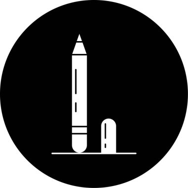 Roket simge vektör çizim