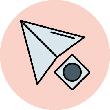 Uçurtma simgesinin vektör çizimi