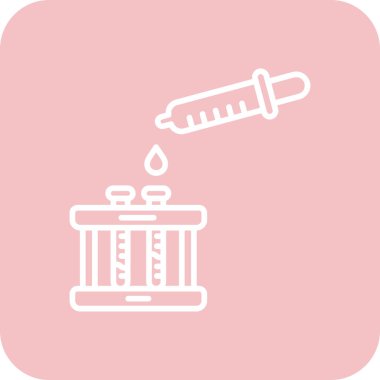 Şırınga. Web simgesi basit illüstrasyon