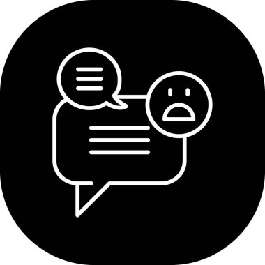 İleti simgesi vektör illüstrasyonlu konuşma balonu