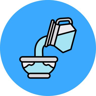 Süt simgesi, anahat stili