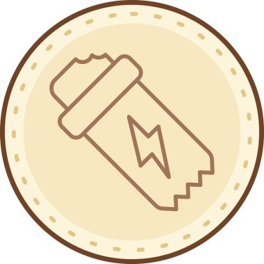 Bir kahve fincanı simgesinin vektör çizimi