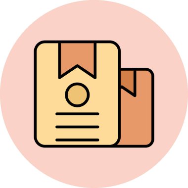 belge simgesi vektör illüstrasyonu