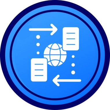 şebeke. Web simgesi basit illüstrasyon