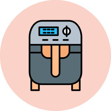 Bir makinenin vektör illüstrasyonu