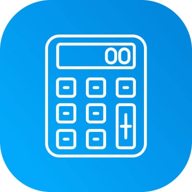 hesap makinesi web simgesi. vektör çizim