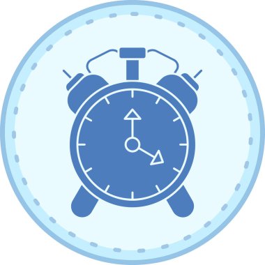 Alarm saat vektör simgesi modern basit tasarım çizimi