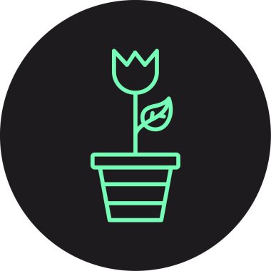 Bitki. Web simgesi basit tasarım