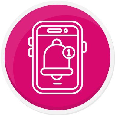 akıllı telefon simgesi vektör illüstrasyonu