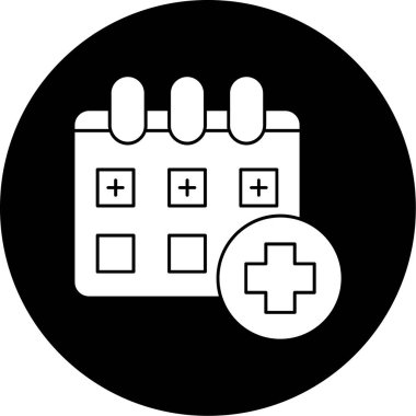 İlk yardım çantası simgesi, basit vektör illüstrasyonu