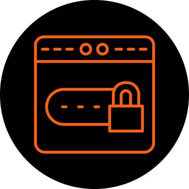 ikon vektör illüstrasyonunu kilitle