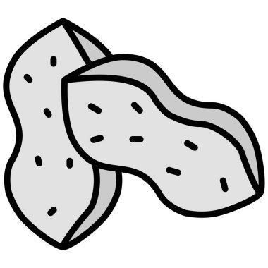 vektör, beyaz arka planda çizgi film bifteği