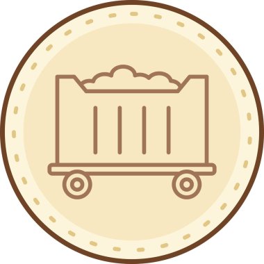 Teslimat. Web simgesi basit illüstrasyon