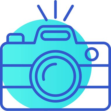 Kamera. Web simgesi basit illüstrasyon