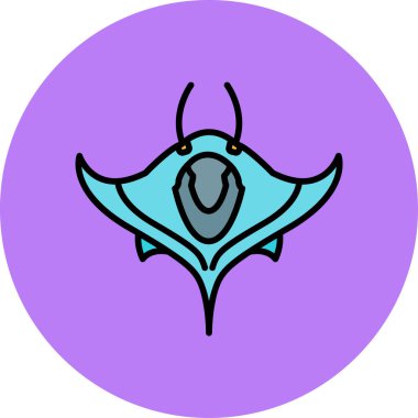 Mavi ve beyaz arkaplanın vektör çizimi