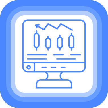 İş ve modern simgenin vektör illüstrasyonu