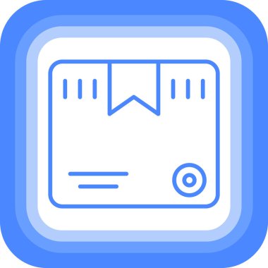 Bir bilgisayarın modern simgesinin vektör çizimi