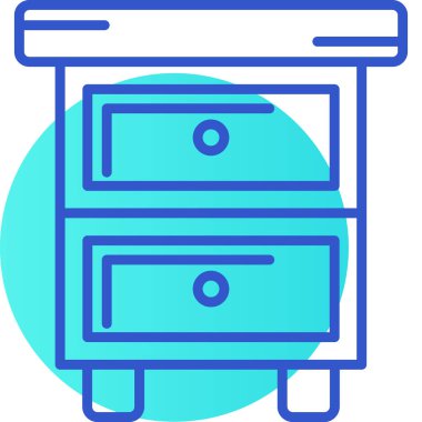 Dolap. Web simgesi basit illüstrasyon