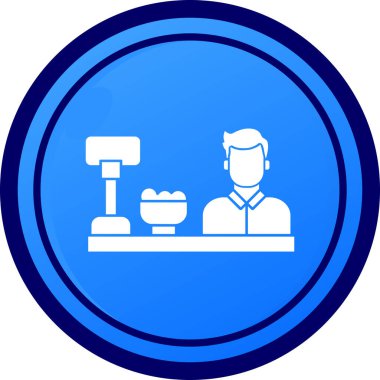 Bir restoran simgesinin vektör illüstrasyonu