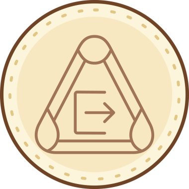 Modern bir simgenin vektör illüstrasyonu