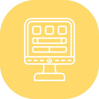 seo modern simgesinin vektör illüstrasyonu